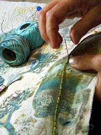 Beginners Stitching textile workshop